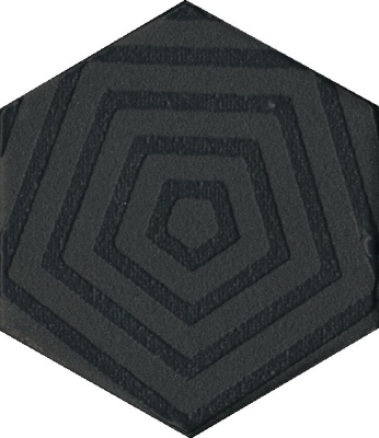 Декор Агуста черный 6x5,2x0,69 Декор Агуста черный 6x5,2x0,69