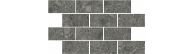 Декор Чеппо ди Гре мозаичный антрацит матовый обрезной 34,6x20x0,9