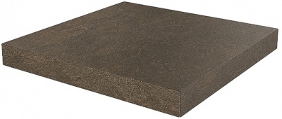 Ступень угловая клееная Про Стоун коричневый 33x33x1,1