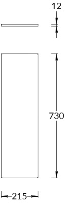 Боковина универсальная для двух модулей CARAVAN, марокканский гранатовый