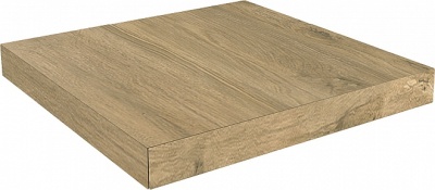 Ступень угловая клееная правая Сальветти капучино 33x33x1,1
